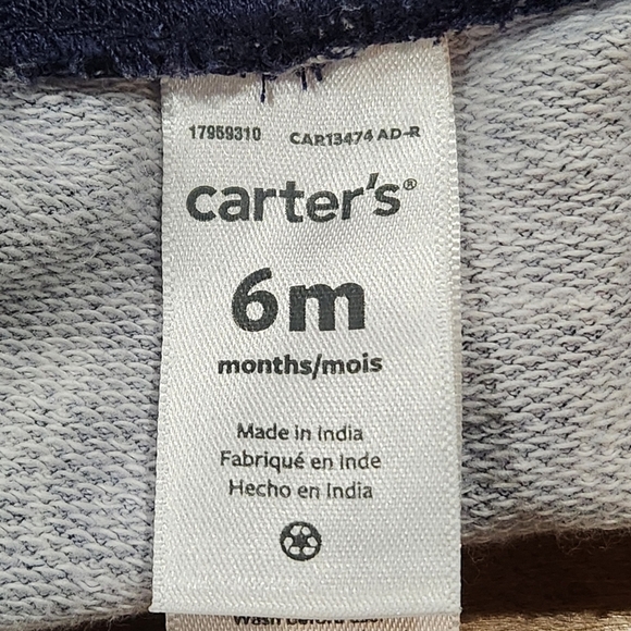Carter's Daddys Little Helper 2pc Long Sleeve Bodysuit and Jogger Pants Size 6M. - Picture 6 of 6